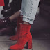 É trend: Bota vermelha em 2018