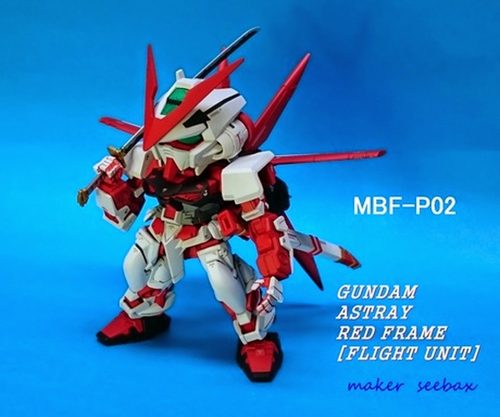 SD Astray Red Frame Gundam - - Shop Đồ Chơi Mô Hình Giấy