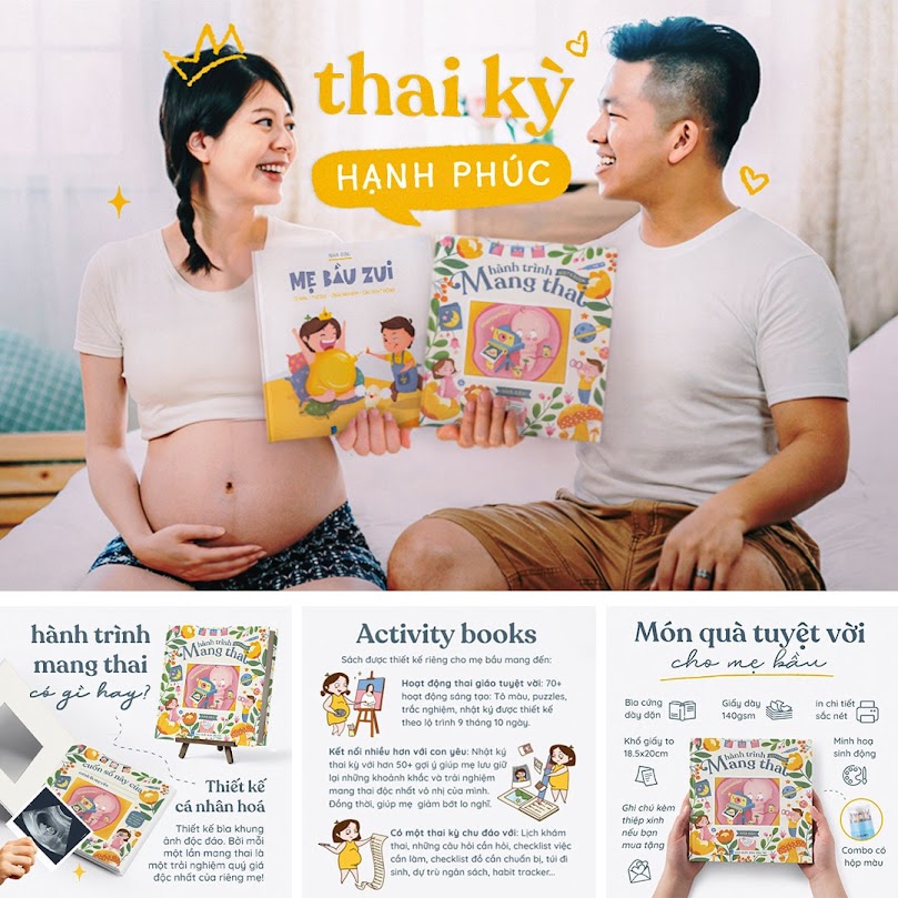 [A116] Activity book: Combo sách thai giáo hữu ích cho Mẹ Bầu