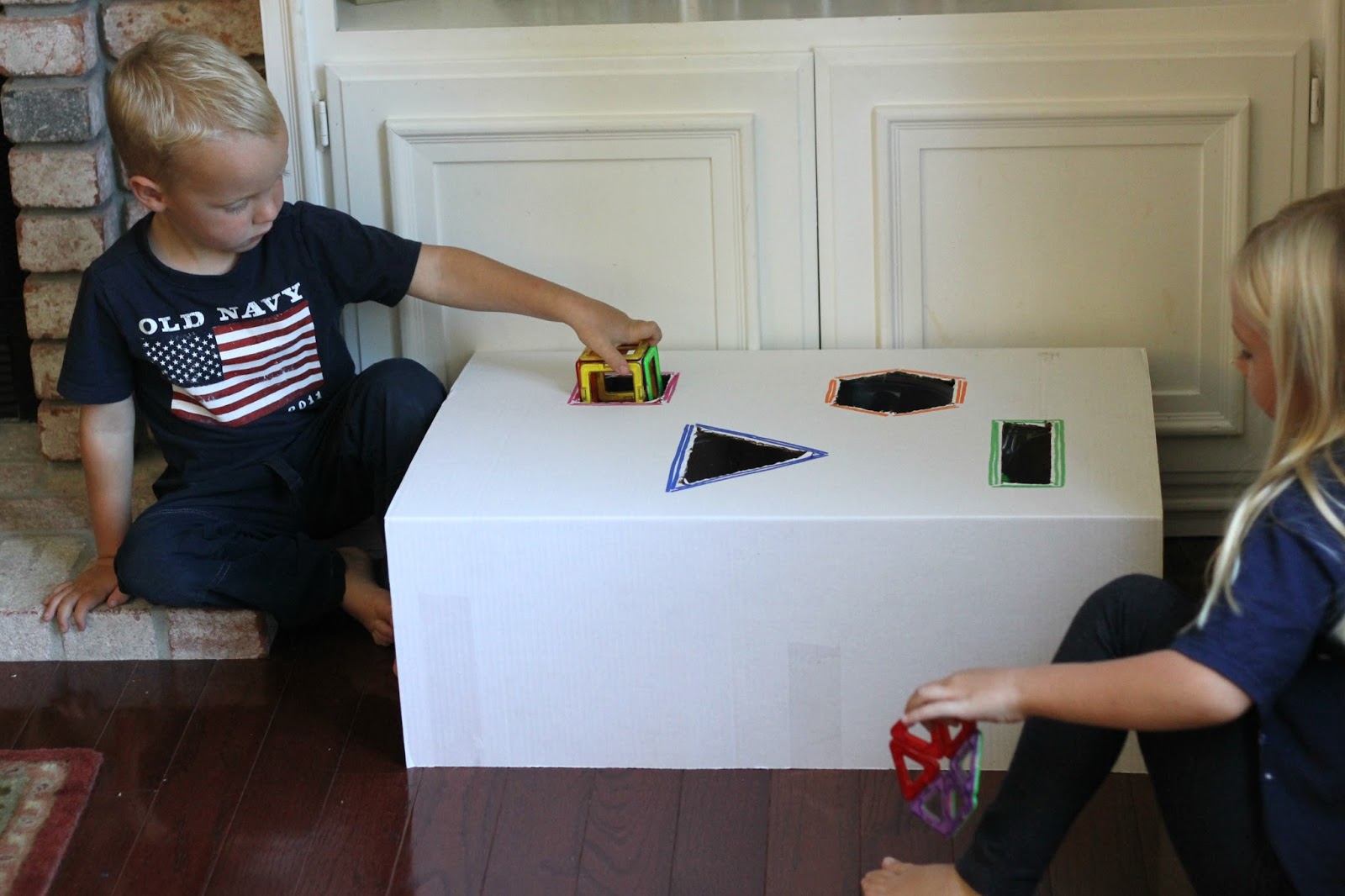 Toddler Approved! Amazingly Easy Giant Shape Sorter for Kids