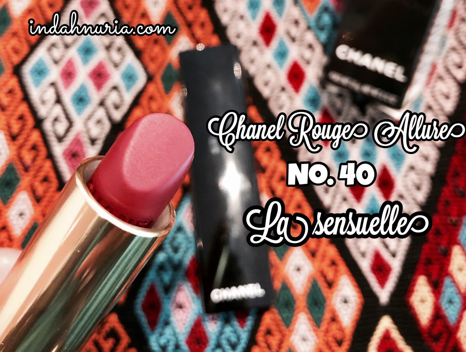 My Purple World : Beauty: Chanel Allure Velvet Lipstick no. 40 La Sensuelle