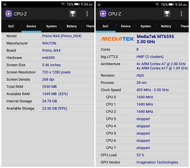 Primo NX4 chipset-cpu-gpu