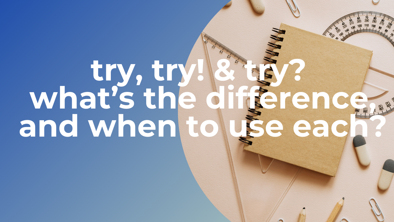 try, try! & try? what’s the difference, and when to use each in swift?