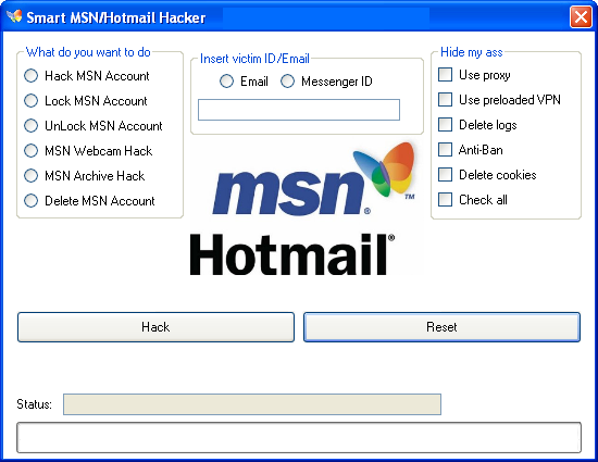 Hotmail Hack %100 Sorunsuz Çalışan Full İndir