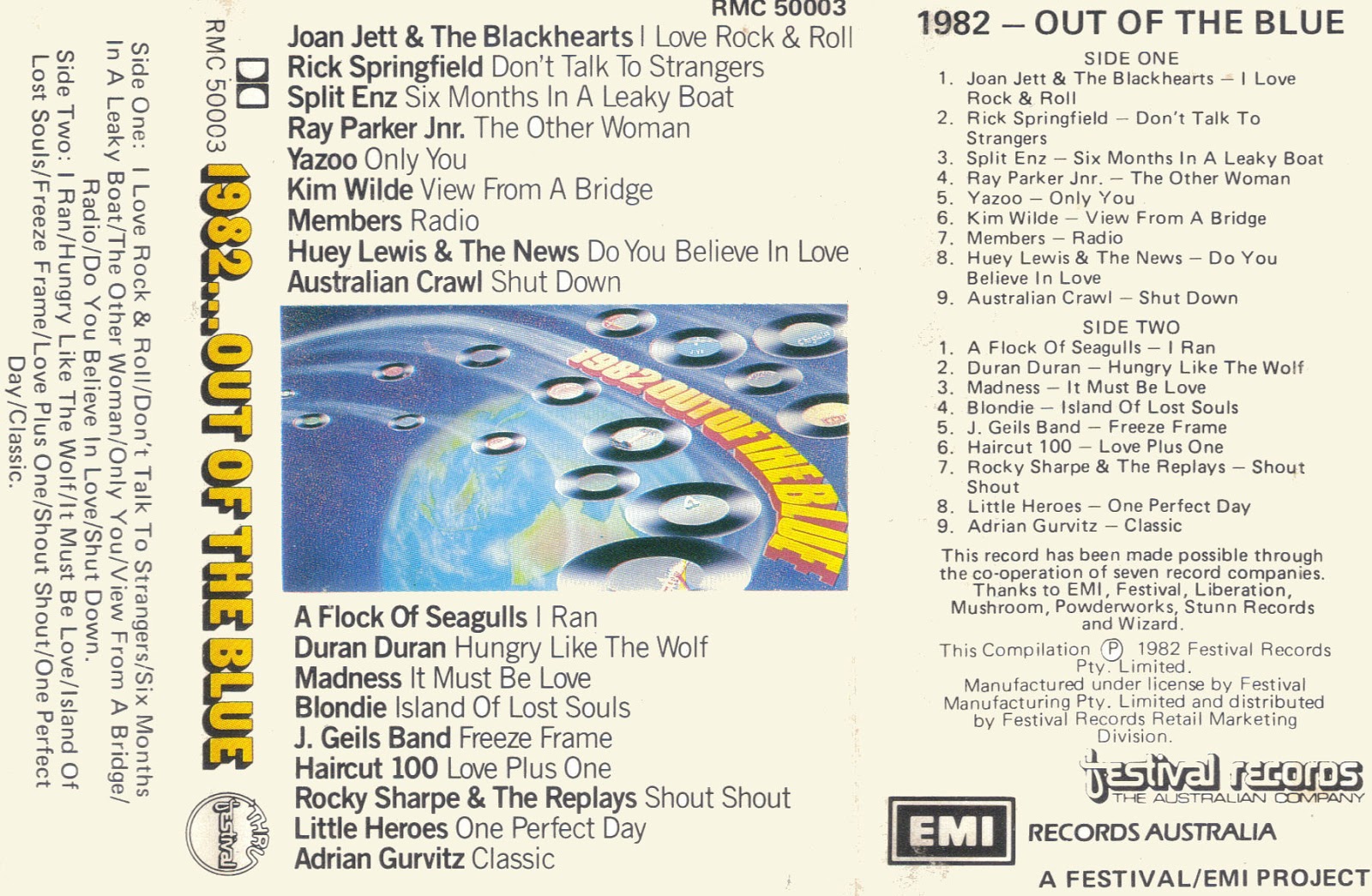 80's Tapes 80's Tapes 1982 Out Of The Blue 80's Tapes 80's Tapes 1982 Out Of The Blue
