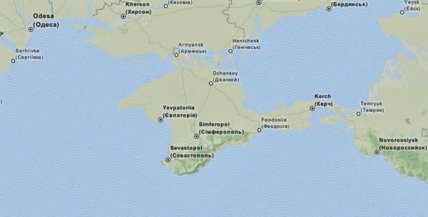 Krym Mapa