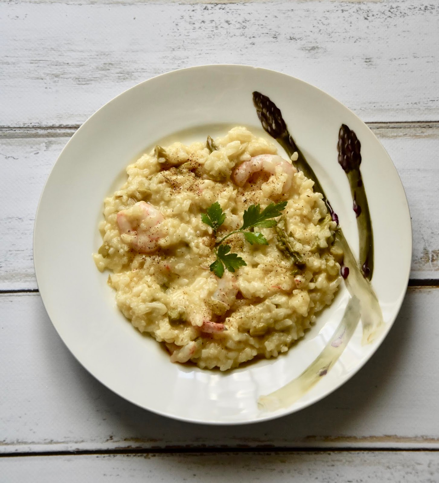 Che Bello è Cucinare risotto con espárragos y gambas (Thermomix)