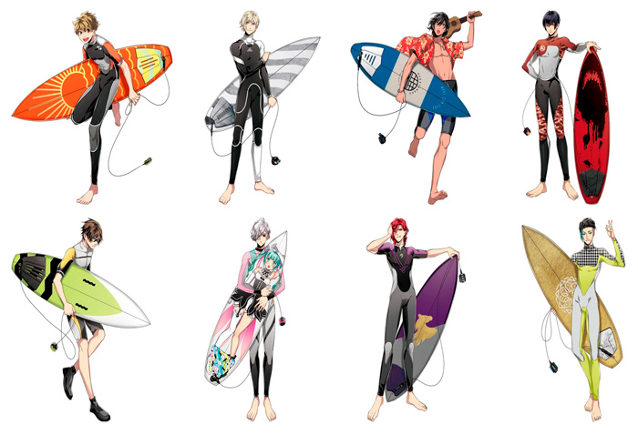 WAVE!! Surfing Yappe!! anime - personajes