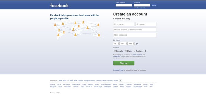 Facebookに安全にログインする方法