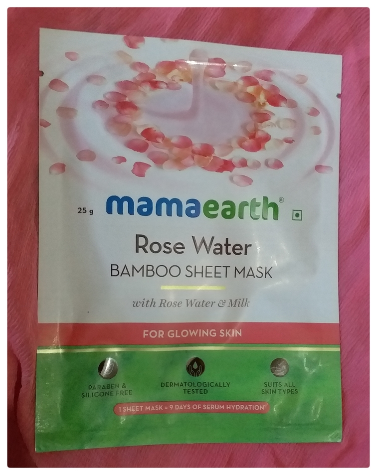 Mamaearth Rose Water Bamboo Sheet Mask Review