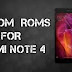 All Custom ROM'S For Redmi Note 4 (MIDO) WITH LINKS :-