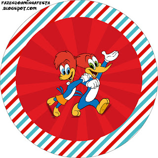 Woody Woodpecker Free Printable Cupcake Wrappers and Toppers. Woody Woodpecker Free Printable Cupcake Wrappers and Toppers.