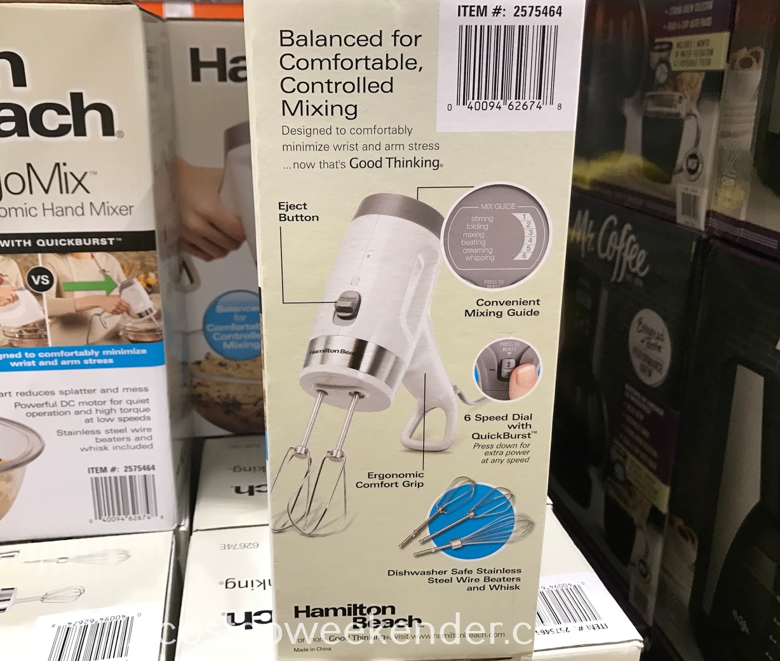 Hamilton Beach ErgoMix Ergonomic Hand Mixer Costco Weekender