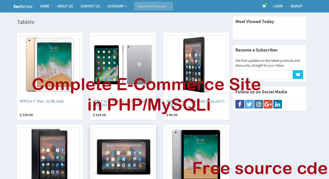Complete E-Commerce Site in PHP/MySQLi With Source Code
