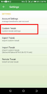 select custom tweak latest mtn free browsing cheat 2019