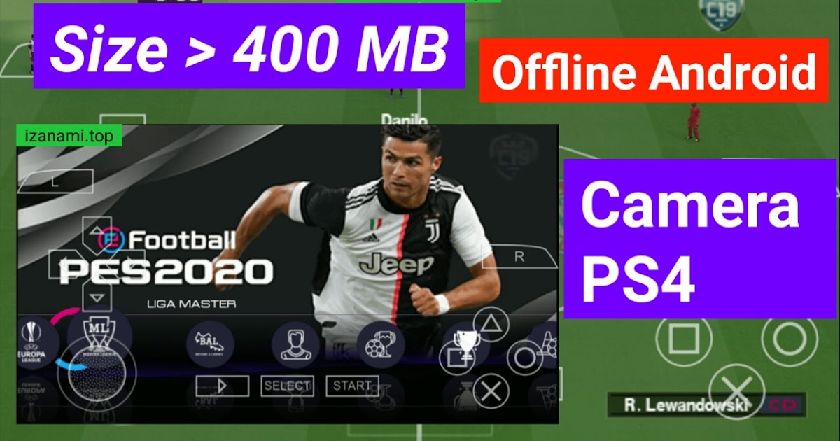 Jeu de Football  PES 2020 PPSSPP Android Meilleurs graphiques hors