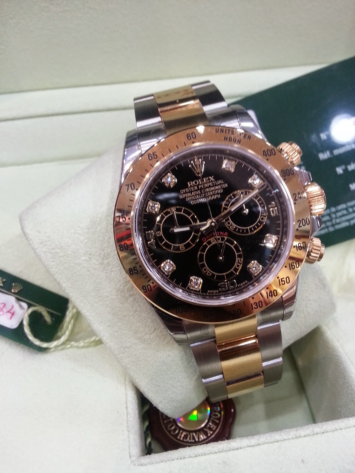 SanFrancisco Rolex: Rolex Daytona with Diamonds Black Dial SOLDDDD