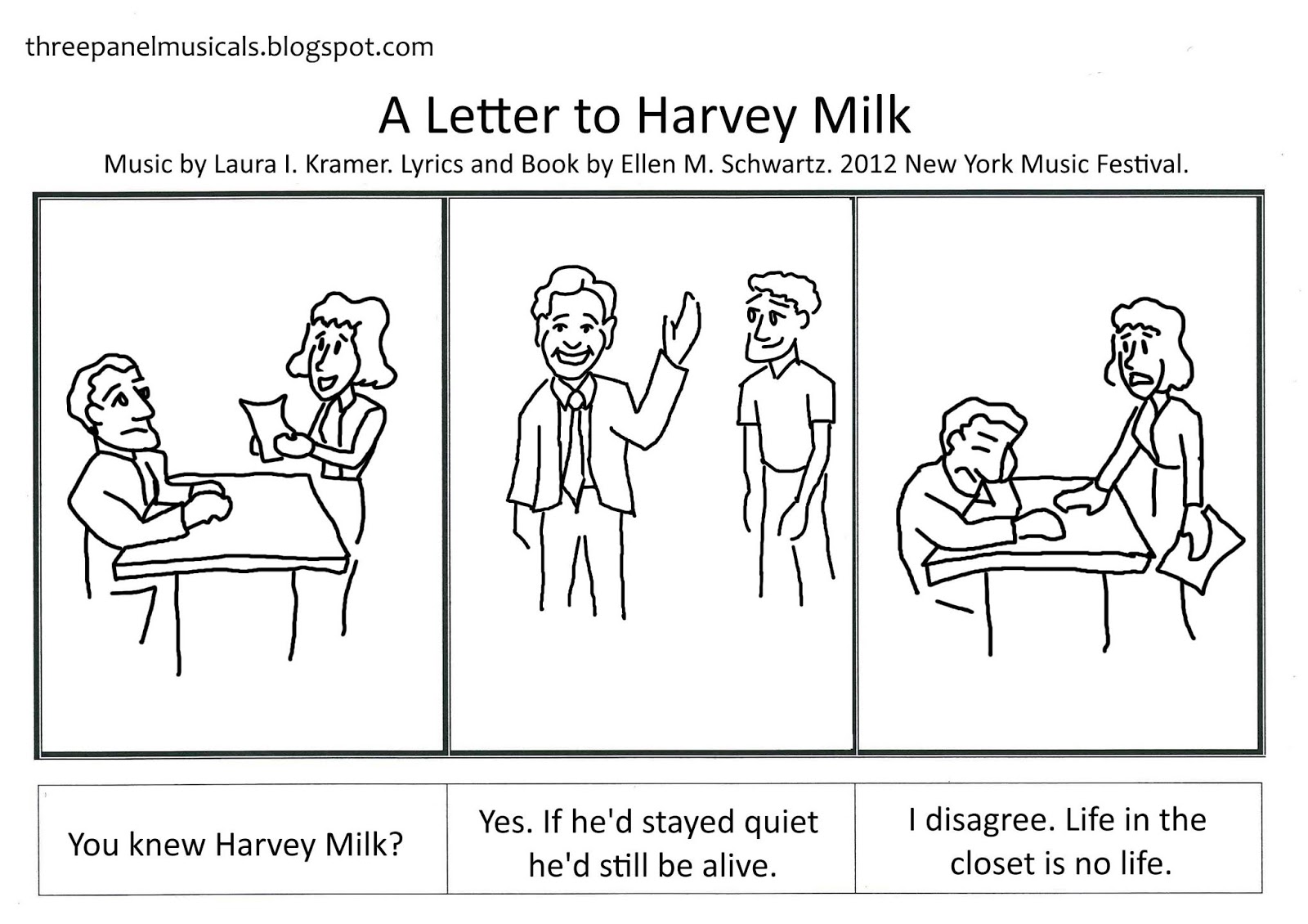 Harvey milk government lgbt officials officially commemorate designated california order state 2009 Three Panel Musicals: A Letter to Harvey Milk