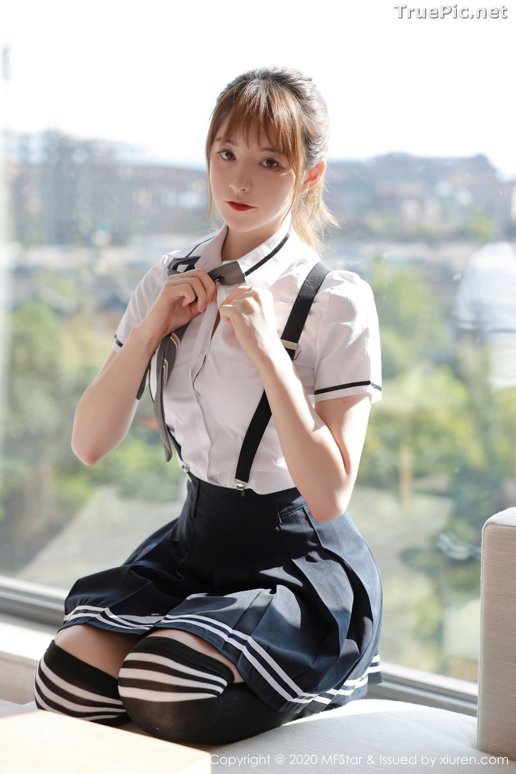 Image MFStar Vol.390 - Chinese Model - yoo优优 - Sexy Student Uniform - TruePic.net - Picture-40