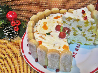 Tort cu piersici si mascarpone