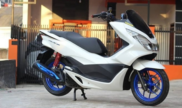 Modifikasi Pcx Warna Putih Original, Polos, Metalik, Mutiara Doff Dll
