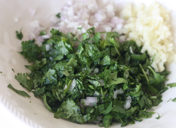 ingredients for cilantro lime dressing