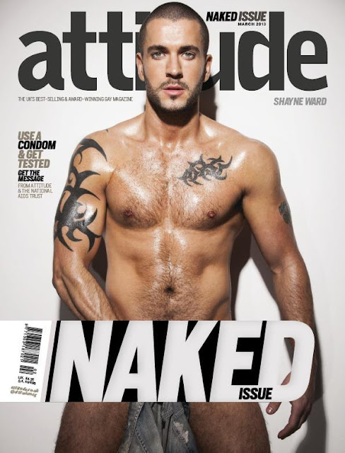 Celebrity Male Model Shayne Ward For Attitude Magazine Naked Issue