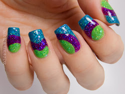 summer nail early kbshimmer freehand textures glitters clearly brings coats