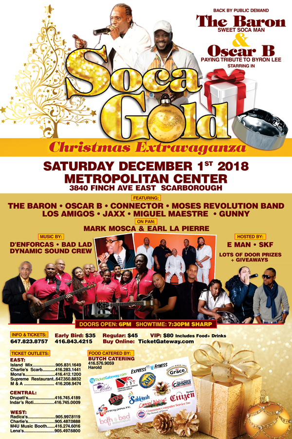C.A. Confidential Soca Gold with Baron Live Metropolitan Centre