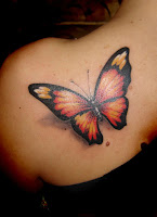 tatuaje de mariposa 3D