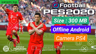 Jeu de Football - PES 2020 PPSSPP Caméra PS4 Android 300 Mo hors ligne