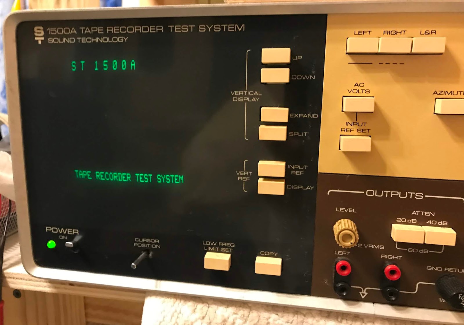 retro vintage modern hifi Sound Technology 1500A Tape Recorder Test System Part II