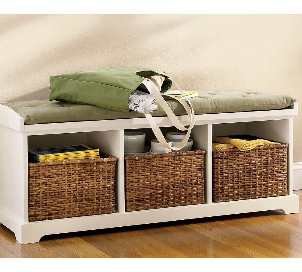 Shabby Perfection {The PB Samantha Entryway Bench}