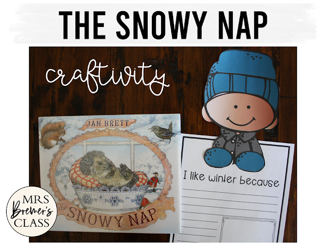 The Snowy Nap book study activities unit with Common Core aligned literacy companion activities and a craftivity for Kindergarten & First Grade
