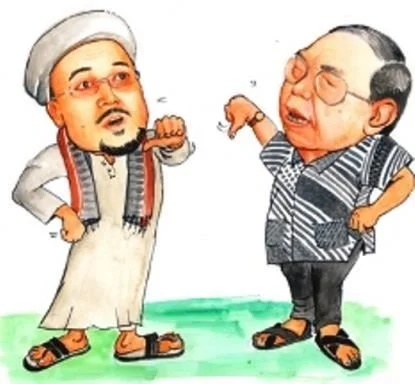 gambar meme lucu gusdur dan habib rizieq