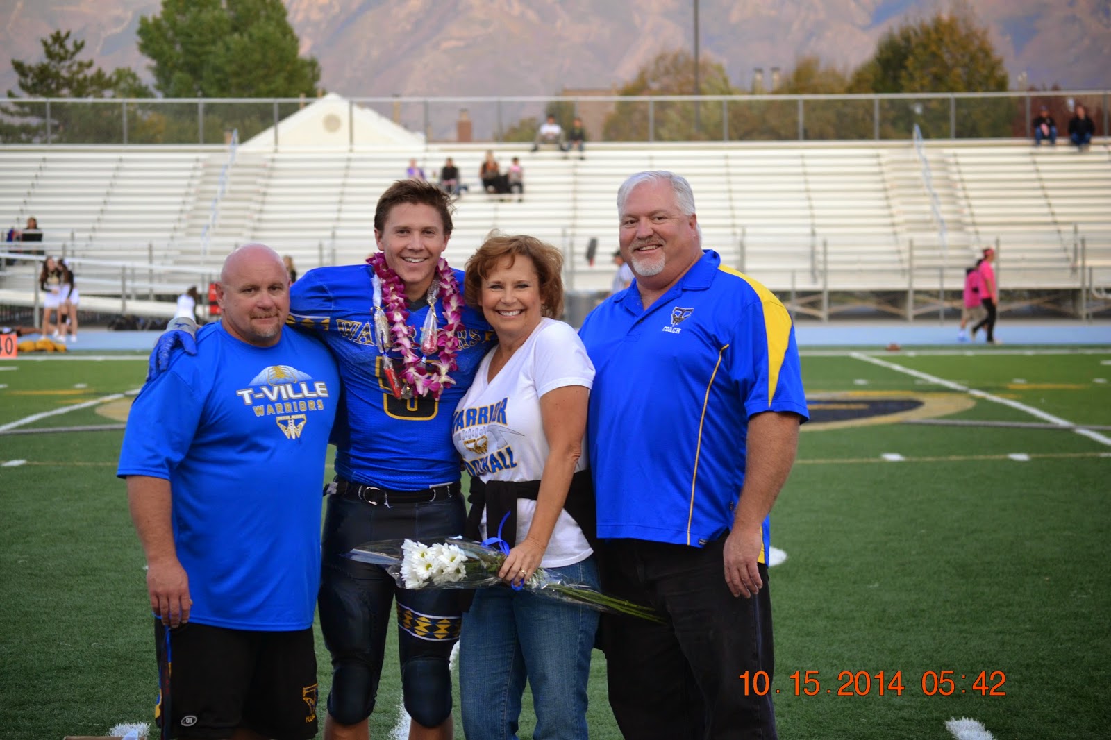 TAYLORSVILLE WARRIORS FOOTBALL Senior Night Taylorsville High School