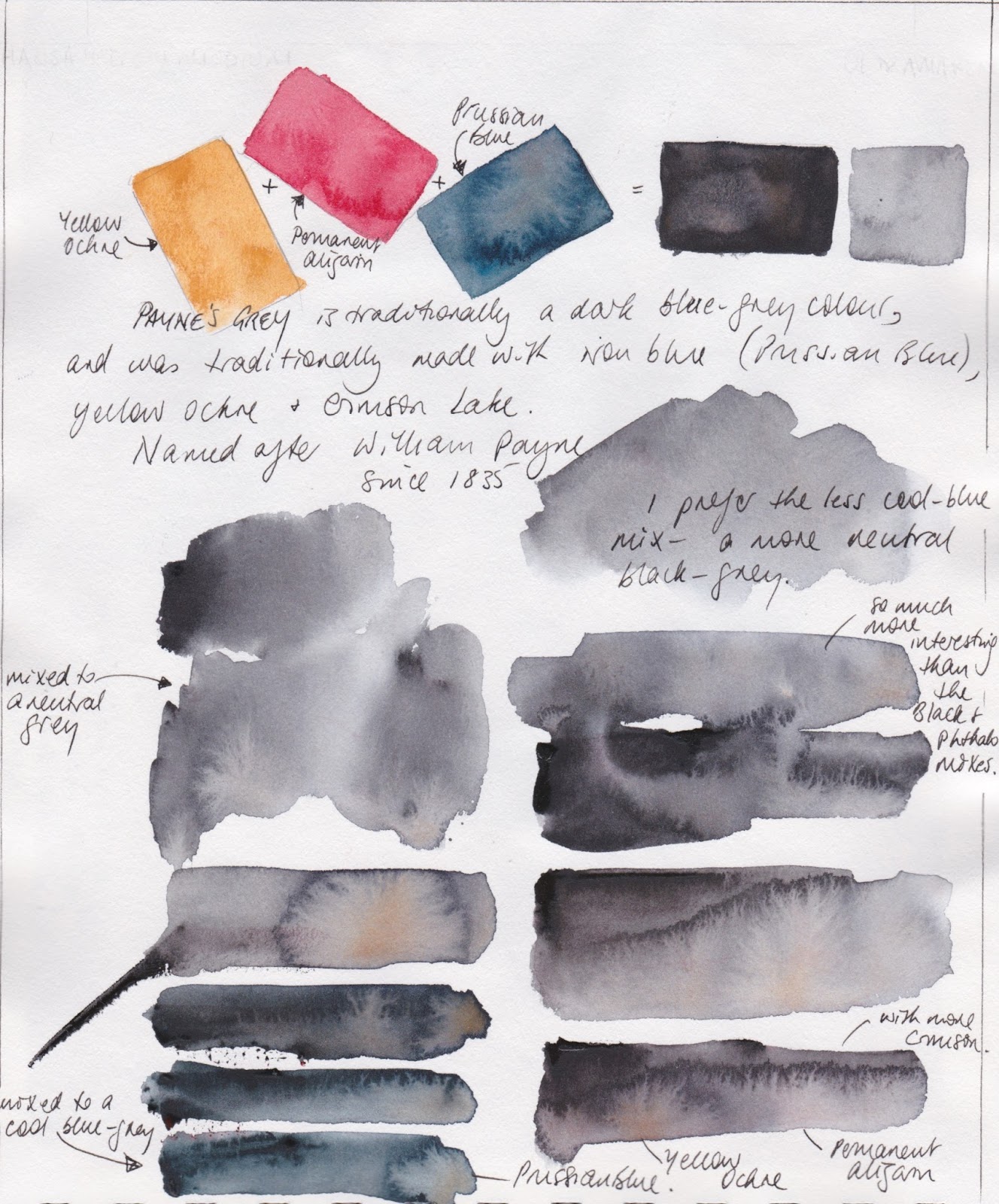 Payne's Gray!! Limited Palettes #4 - Watercolor Painting 