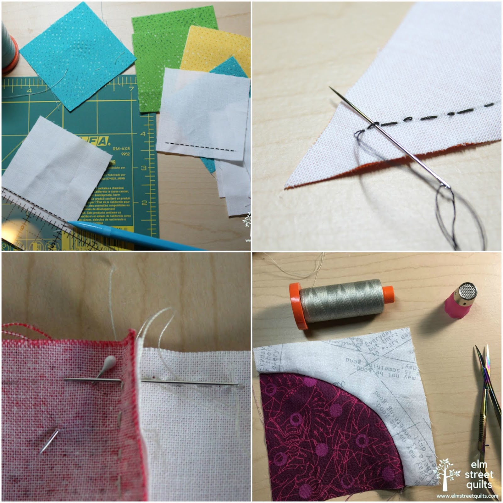 Hand Piecing Tips, Tools, & Tutorials Elm Street Quilts