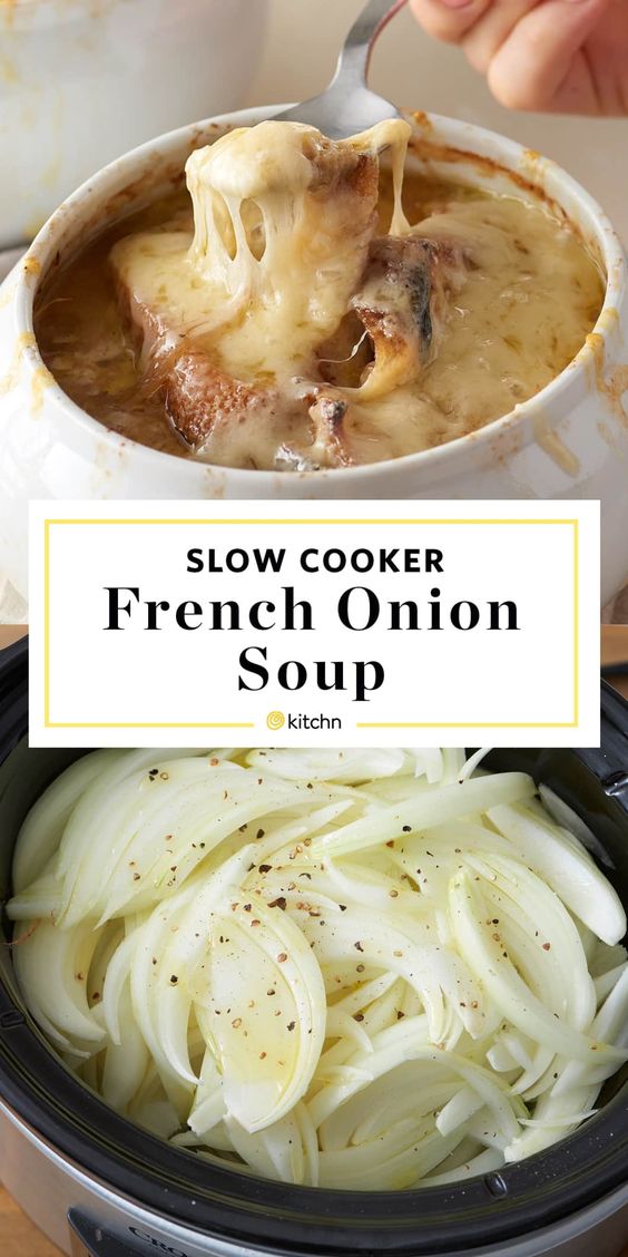 How To Make French Onion Soup in the Slow Cooker dessert recipes