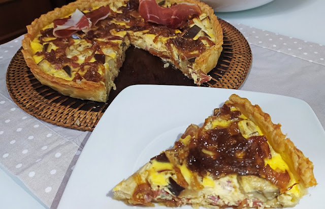 Quiche De Berenjena Y Cebolla Caramelizada
