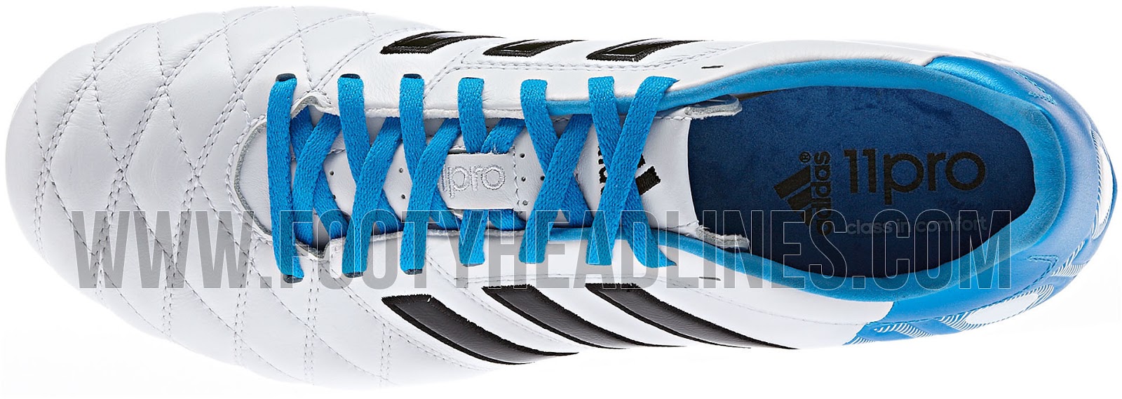 White / Sky Blue Adidas Adipure 11pro II Boot Released - Footy Headlines