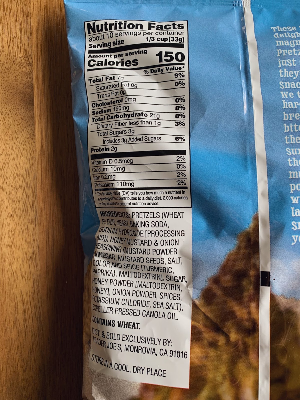 Trader Joe's Honey Mustard & Onion Seasoned Pretzel Pieces