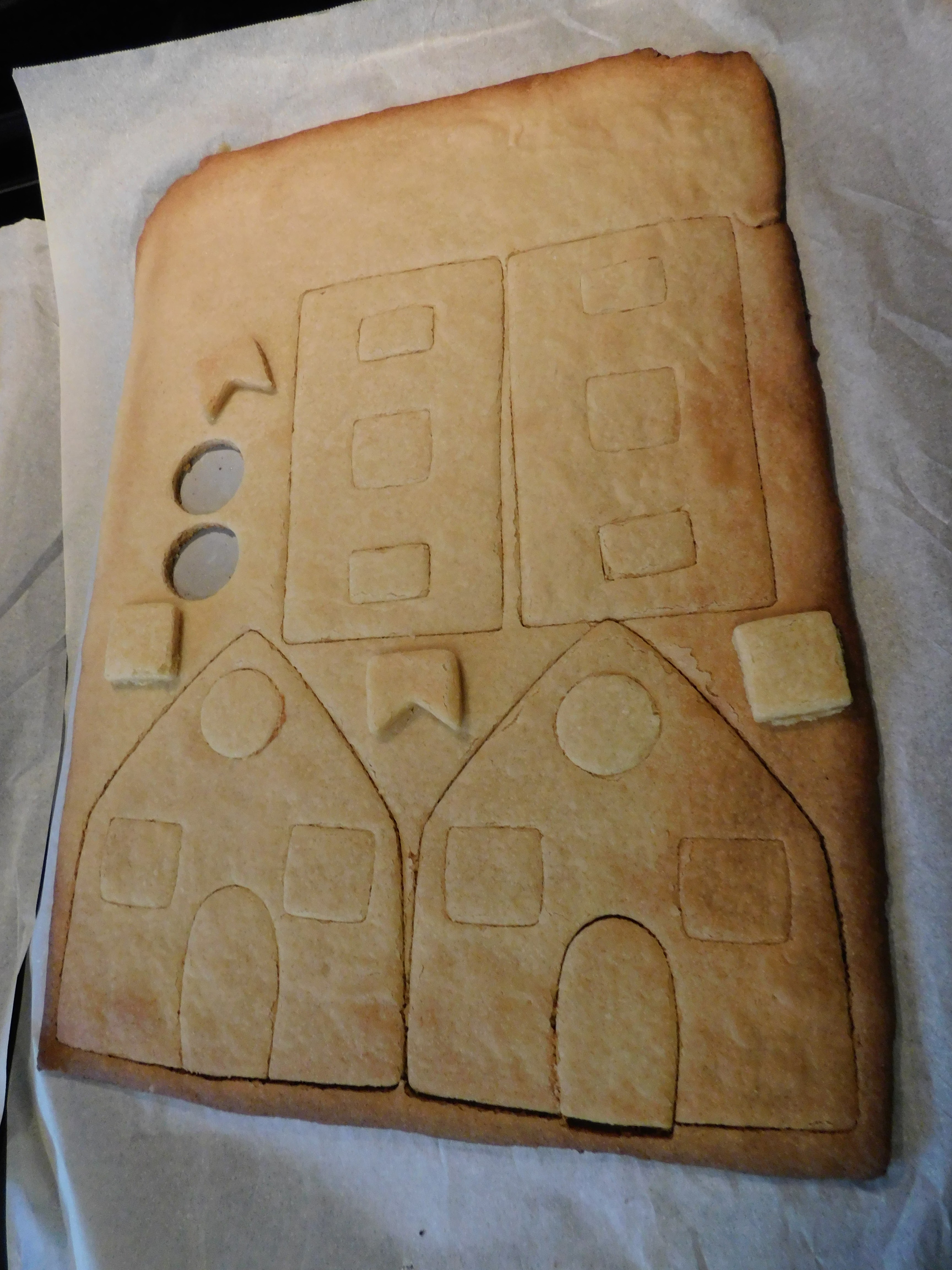 Making a Sugar Cookie "Gingerbread" House