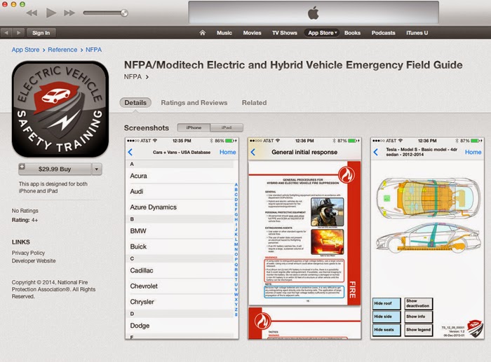 NFPA App Provides First Responders With Guidance on Electric/Hybrid
