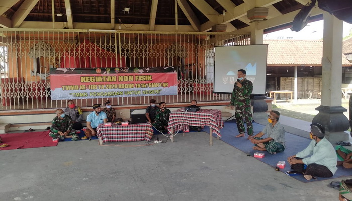 Sosialisasi Empat Pilar Kebangsaan Warnai TMMD ke-108 di Gianyar