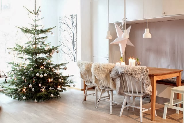 Scandinavian home in Christmas