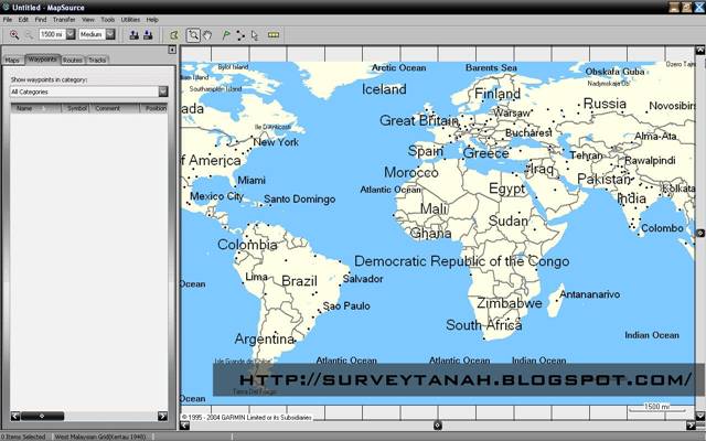 Garmin dan Mapsource | Jurukur Tanah
