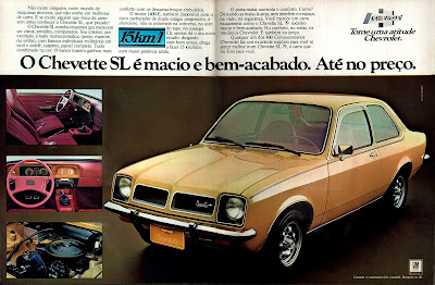 propaganda Chevette SL - 1978