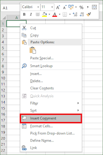 Cara Merubah Tampilan Kolom Komentar Excel