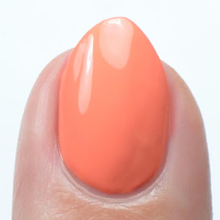 orange nail polish swatch